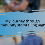 My journey through community storytelling nights